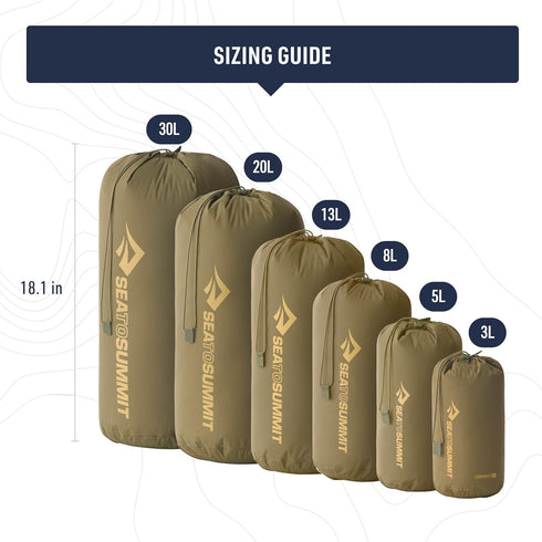 Sea to Summit Lightweight Stuff Sack, Durable Outdoor and Travel Storage Solution