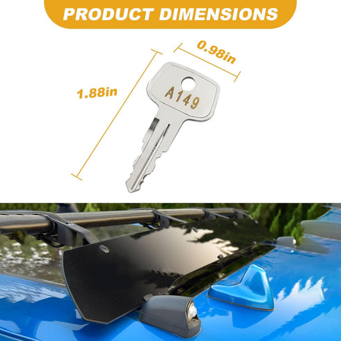 A149 SKS roof Rack Key,Replacement Keys for Yakima SKS Ski, Roof, Cargo Box, Carrier Racks and Crossbars.(Code A149) by VIDABTE