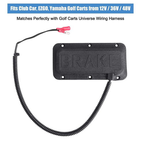 Golf Cart Brake Light Switch Pedal Mount for Club Car, EZGO, Yamaha Golf Carts