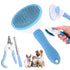 Generic 8PCS Pets(8, Aglads Cat Rabbit Bunny Dog Grooming Kit,Self-Cleaning Brush,Nail Clipper,Grooming Glove,Massage