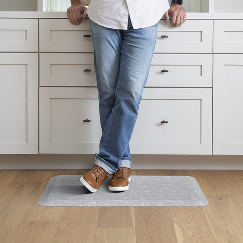 GelPro Designer Anti-Fatigue Comfort Floor Mat, 20 x 32, Puppy Play Grey