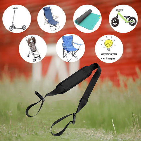 Sewzig 2 Pack Backpacking Carry Strap for Beach Chair Folding Chair, Adjustable Camp Chair Replacement Universal