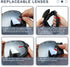 SPOSUNE Ski Goggles Over Glasses - Snow Goggle for Men Women Youth - UV400 Anti-Fog Snowmobile Goggles