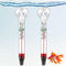 Dreyoo 2 Pcs Floating Aquarium Thermometers, Floating Glass Aquarium Thermometer with Suction