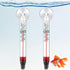 Dreyoo 2 Pcs Floating Aquarium Thermometers, Floating Glass Aquarium Thermometer with Suction