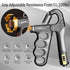 Hand Grip Strengthener, Adjustable Resistance 11-220Lbs Combo Set with Counting, Forearm Strength Trainer