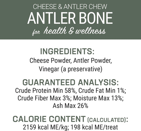 Antler and Himalayan Cheese Dog Chew, Long Lasting, 100% Natural, for Dogs 45 Lbs & Smaller
