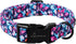 ARING PET Summer Dog Collar, Adjustable Lightweight Cotton Collars with Quick Release Buckle for Small Medium Large Dogs