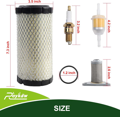 Roykaw EZGO Tune Up Kit, Air Filter, Oil Filter, Spark Plug for Golf Cart Models