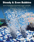 Pawfly Aquarium Air Stone 1 Inch - Fish Tank Aerator Bubble Diffuser for Nano Air Pumps (10 Pack)