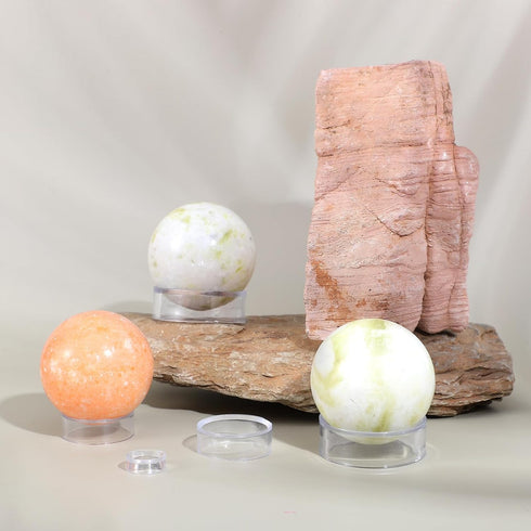 Aysatogc 15Pcs Baseball Holder, Ball Stand Baseball Stand Sphere Holders for Display Clear Ring Acrylic Display Holders