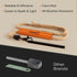 Prepared4X Fire Starter Survival Tool - All-in-One Flint and Steel Kit with 36" Waterproof Tinder Wick Rope
