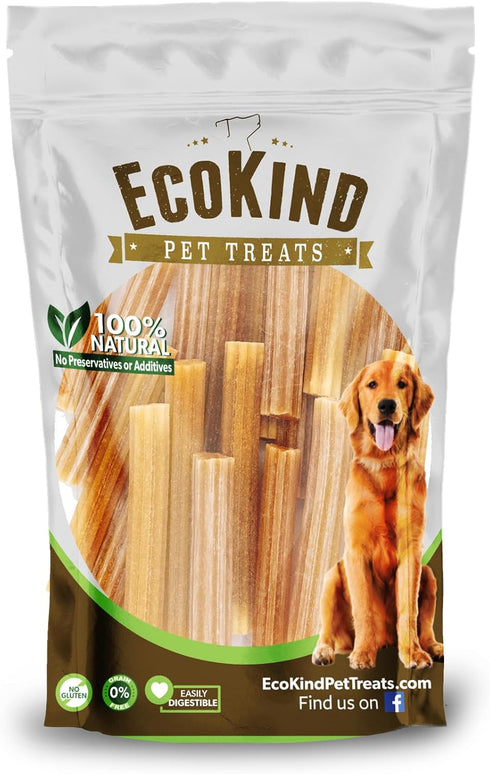EcoKind Pet Treats Premium Gold Cheese Flavored Churro Chews | All Natural Himalayan Yak Cheese Dog Chew