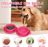 Collapsible Dog Water Bowl, 2 in 1 Foldable Pet Food and Water Bowl, Portable with Carabiner Clip for Traveling