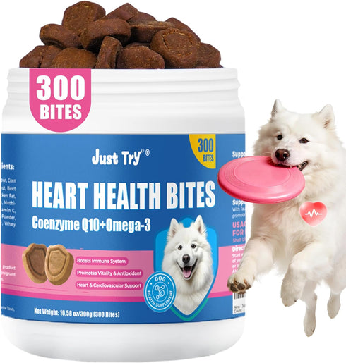 Just Try Coenzyme Q10 Heart Heathy Bites for Dogs - Advanced q10
