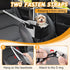 Portable Dog Car Seat for Small Dogs, Booster Seat with Safety Leash & Washable Cushion, Pet Car Seat with Adjustable