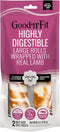 Good ‘n’ Fit Rolls with Real Lamb, 2 Large Rolls, Long-Lasting and Highly Digestible Rawhide Chews