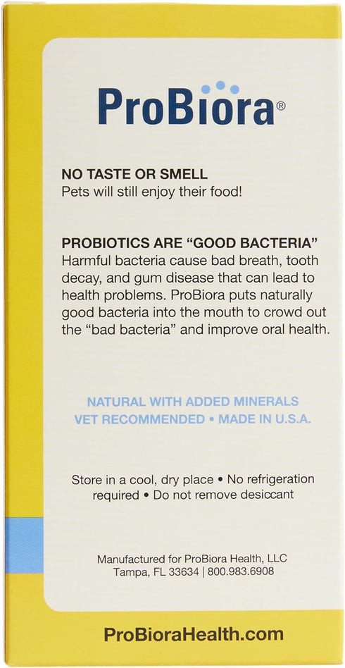 Probiora Dog Probiotic Supplement for Oral Care | 30 Servings Jar | Reduces Bad Breath & Supports Dental Health
