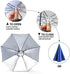 Umbrella Hat with Elastic Headband - Hands-Free Umbrella for Women Men