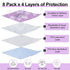 8 Pack 18" 24" BEAUTYZOO Washable Pee Pads for Dogs, Reusable Puppy Pads for Potty Training, Waterproof Super Absorbent