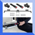 YOUXIFUN 2 42" Universal Golf Cart Retractable Passenger Seat Belts with Bracket Kit for Yamaha Club Car DS Precedent