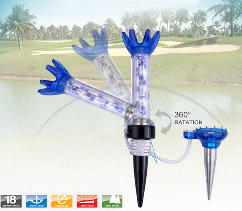 Golf Tees Unbreakable Plastic Magnetic 80 mm Long Bulk Reusable 4/8 Pack Blue Red Flexible Magnet Tee Lift Step for Men