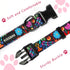 KISSBAK Dog Collar for Small Dogs, Soft Adjustable Floral Design for Cute Girl Puppy Collars (S, Floral Purple)