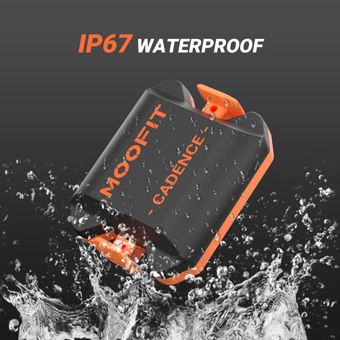 moofit Cadence Speed Sensor - Bluetooth & ANT+ Wireless RPM Cycling Spin Bike Sensor - IP67 Waterproof