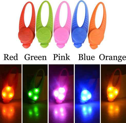 5-Pack LED Light Up Dog Collar Light, Waterproof Pet Safety Strobe Lights for Large Medium Small Dogs at Night