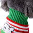 Dog Christmas Sweater for Small Medium Dogs, Knitted Soft Warm Holiday Clothes with Cute Bear Striped Design (XL, Green