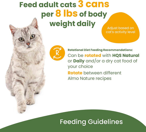 almo nature HQS Complete Chicken with Sweet Potatoes in Gravy Grain Free Wet Canned Cat Food (Pack of 24 x 2.47 oz)