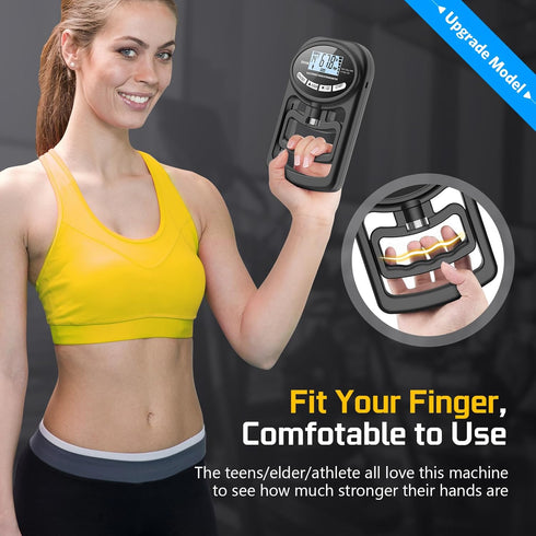 Hand Dynamometer Grip Strength Trainer - Electronic Meter for Grip Strength, 265 Lbs / 120 Kgs