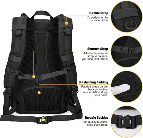 Backpack,Molle Backpack Backpacking,Cycling Biking,15L/25L Backpack Mardingtop Small Tactical Hiking