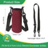 2pcs 12 oz uxcell Neoprene Water Bottle Sleeve with Strap, Insulated Water Glass Bottle Carrier Bag Collapsible Drink