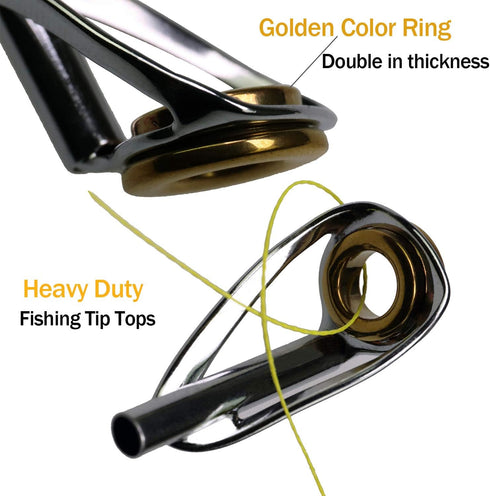 THKFISH Saltwater Rod Tip Repair Kit Heavy Duty with Stainless Steel Ceramics Fishing Rod Replacement Tips