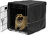 MidWest Homes for Pets Small Dog Crate Cover, Black Polyester, Fits Most 24-inch Crates, Reduces Barking & Chewing