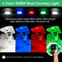 12V 4PCS, 4 Inches IP67 Sailboat RGBW Boat LED Courtesy Light Marine Courtesy Light Strip, Waterproof Boat Interior