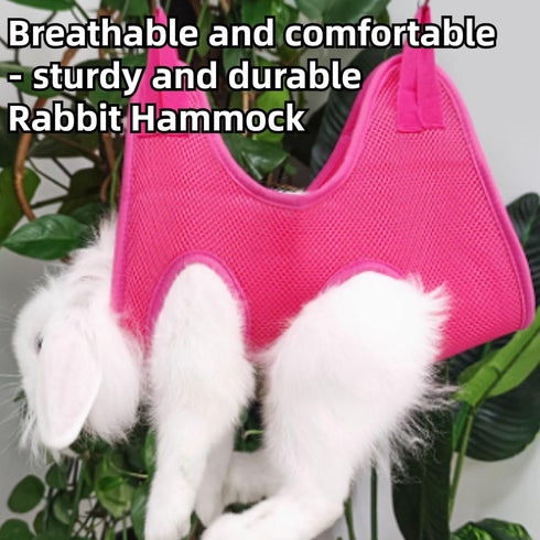 Copfeu Hammock Trimming, Rabbit Grooming with Safety Belt for Nail Clipping, Grooming, Bunny Bathing Bag for Nail Cat