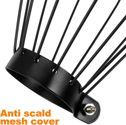Bulb Bulb Uonlytech Light Cover Metal Lamp Guard Industrial Clamp on Metal Guard Cage Hanging Cover for Pendant