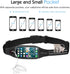 Rhino Valley Running Belt - Money Belt Phone Holder for Running, Hiking, Walking, Gym Accessories, Black Waterproof