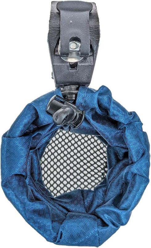 Shock-Absorbing Bike Cup Holder (Blucifer Blue Diamond), Fits All Handlebars, Adjustable for Any Size Drink