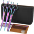 Dog Grooming Scissors Set with Safety Blunt Tip - Professional 7 in 1 Grooming Scissors for Dogs and Cats
