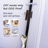 Adjustable Door Strap and Latch - Textile Cat Door Latch to Keep Dog Out of Litter Box, Economical Pet Gates Alternative