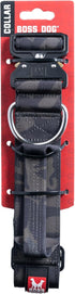 Boss Dog Tactical Collar, Black Camo, X-Large