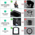 2026 16.5''H) Upgraded XL Portable Toilet for Adults,Tall Camping Toilet with Lid and Convenient Carry Bag, Portable
