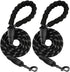 BARKBAY Dog Leashes for Large Dogs, Heavy Duty 2 PACK 5 FT with Comfortable Padded Handle, Highly Reflective Threads