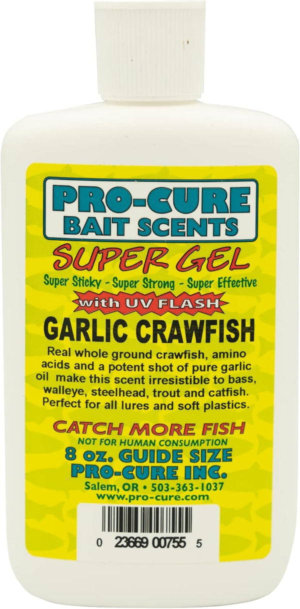 Pro-Cure Garlic Crawfish Super Gel, 8 Ounce