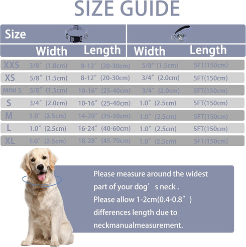 Reflective Dog Collar with Safety Locking Buckle, Adjustable Soft Breathable Nylon Collars for Small, Medium, Large Dogs
