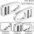 Zonon 4 Pcs Aluminum Kayak Seat Clips and Hooks, Replacement Kit for Kayak Seat Repair and Accessories