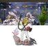 Zerodis Diver Aquarium Decoration, Diver Fish Tank Ornament Aquarium Decorations Kit Floating Device Aquarium Accessories Ornament Play Toy for Fish (White)